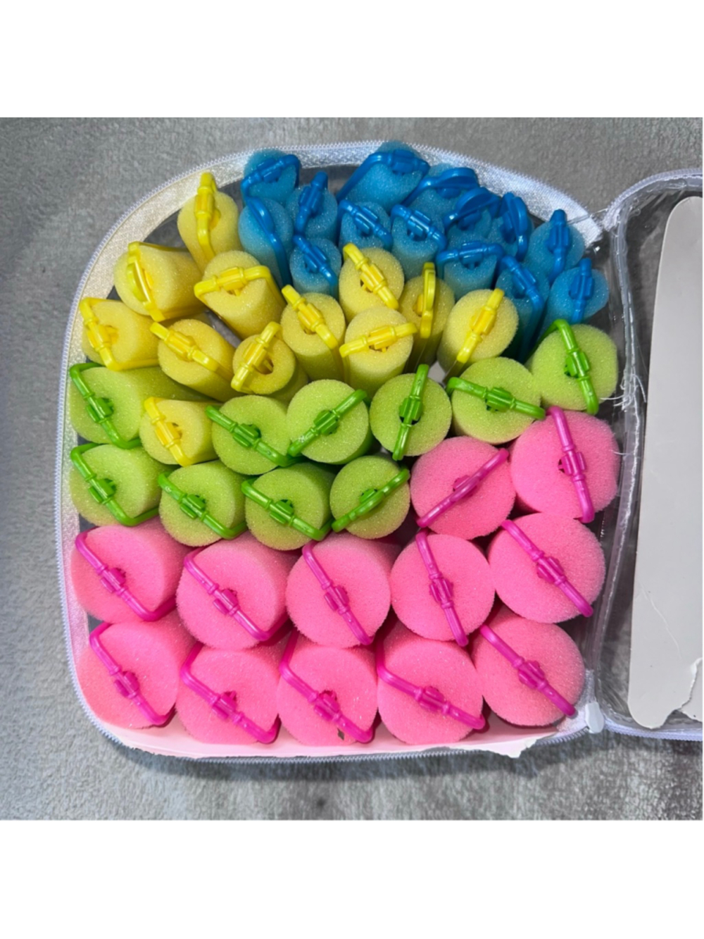 NOS Conair Soft Bouncy Curls Foam Hair Rollers 48PC Various Size Comfort Sleep - Picture 4 of 4